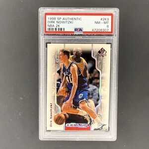 1998 SP Authentic Dirk Nowitzki NBA 2K #2K9 PSA 8 Mavericks HOF